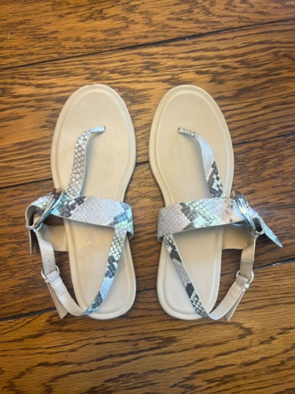 Women's Naturalizer Sandals, Brown animal print, Size 10W, Excellent Con!